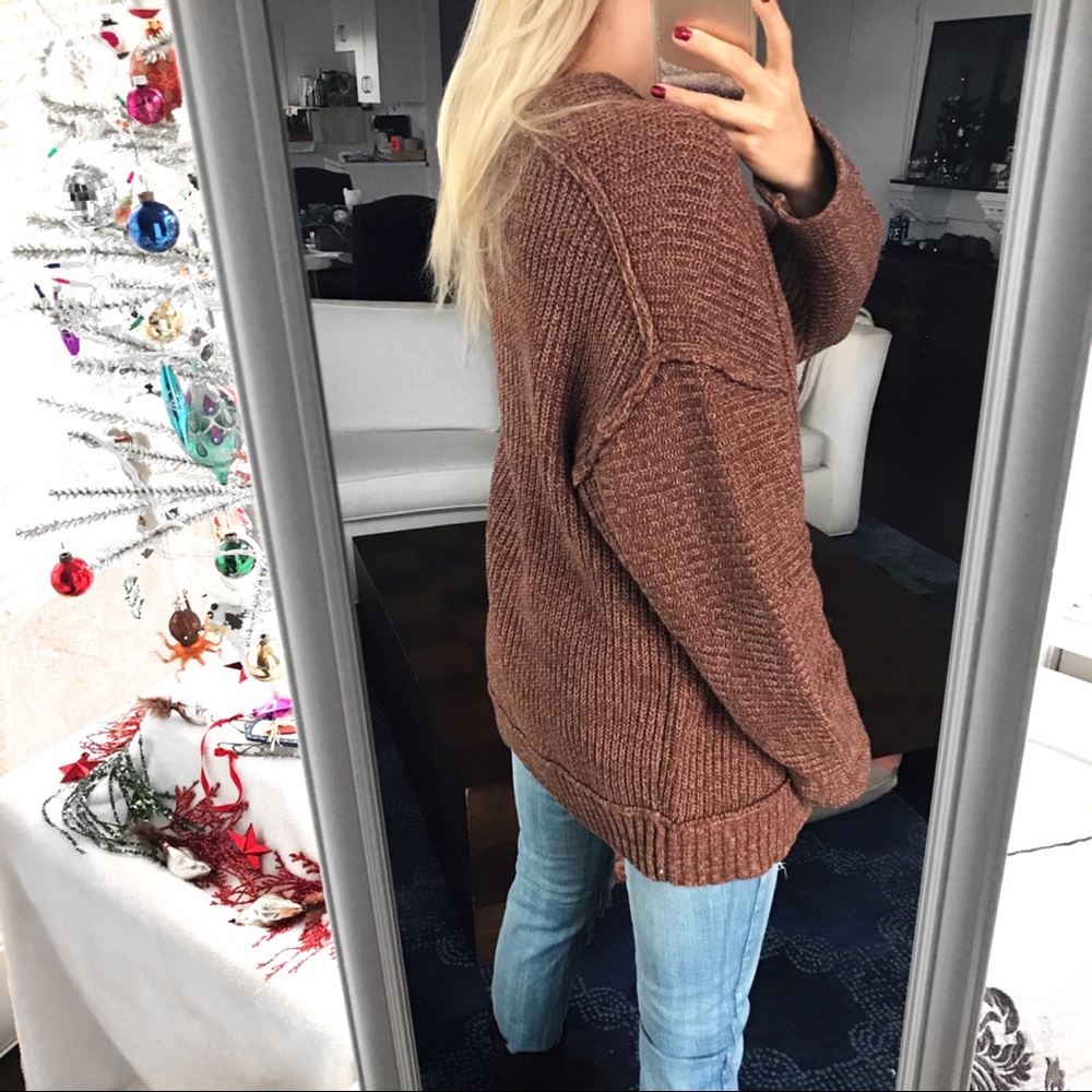 🌰 FREE PEOPLE MARIPOSA COMBO OVERSIZED SWEATER! - Picture 2 of 8